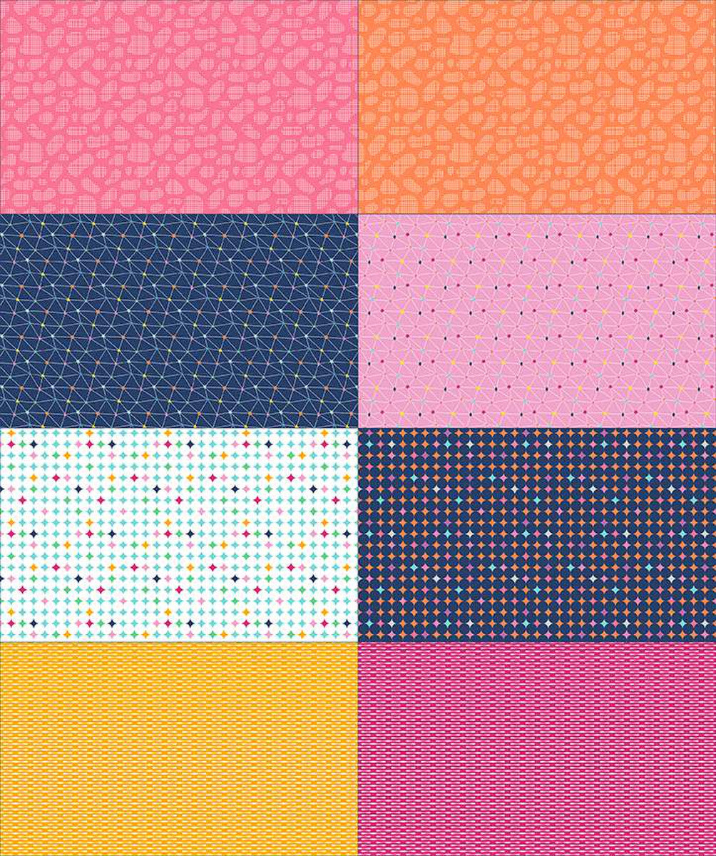 Effervescence - Fat Eighth Panel - Pink