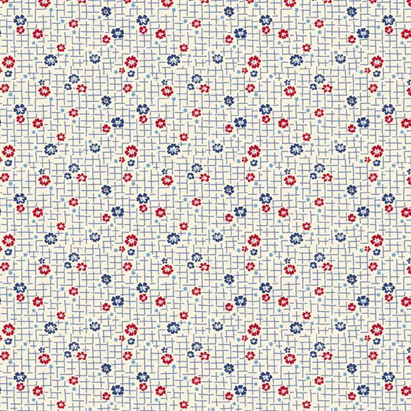 Aunt Grace Goes Scrappy – Grid – Cream