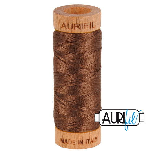 Medium Bark - 80 wt - Small Wooden Spool