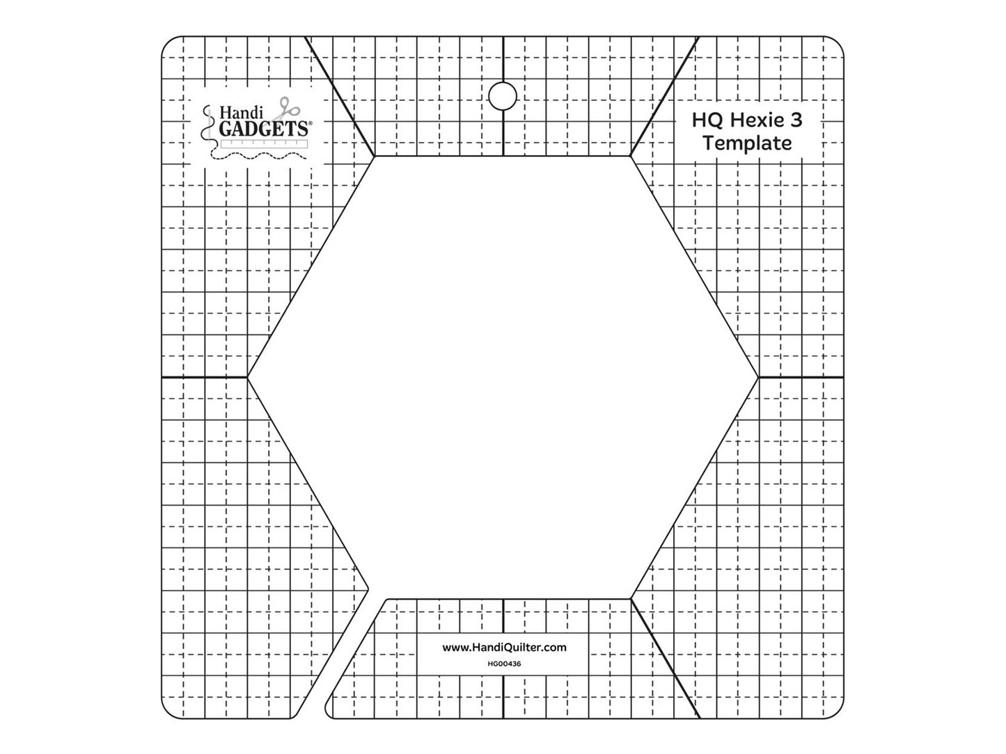 HQ Hexie 3 Template Quilting Ruler