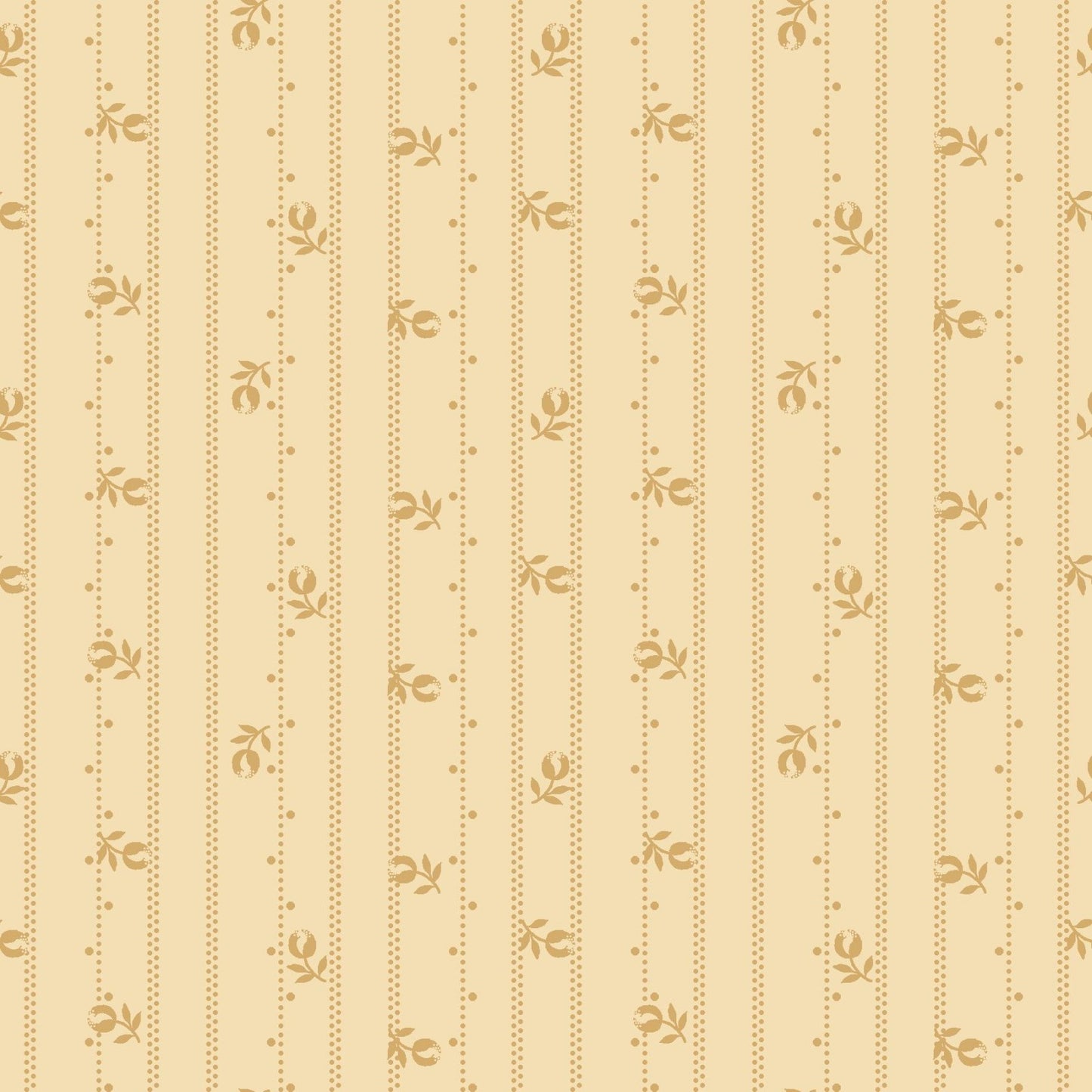 Linen Closet - Calico Stripe - Cream