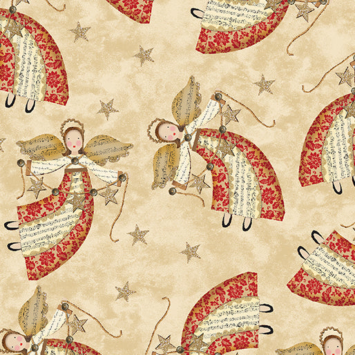 White Christmas - Angels - Tan