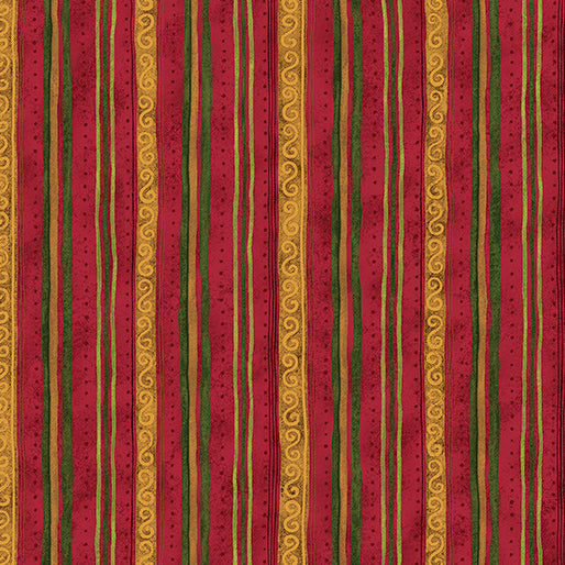 Star of Wonder - Star of Light - Scroll Stripe Red