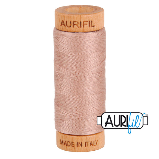 Aurifil 80 wt Cotton Thread - Small Wooden Spool - Hand Quilting - 2375