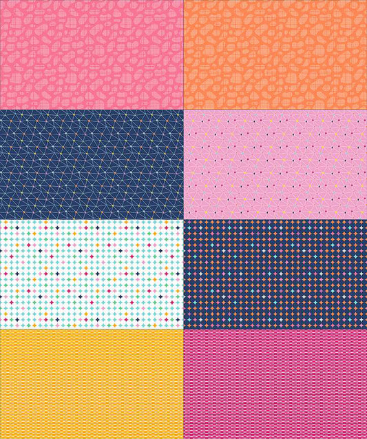 Effervescence - Fat Eighth Panel - Pink