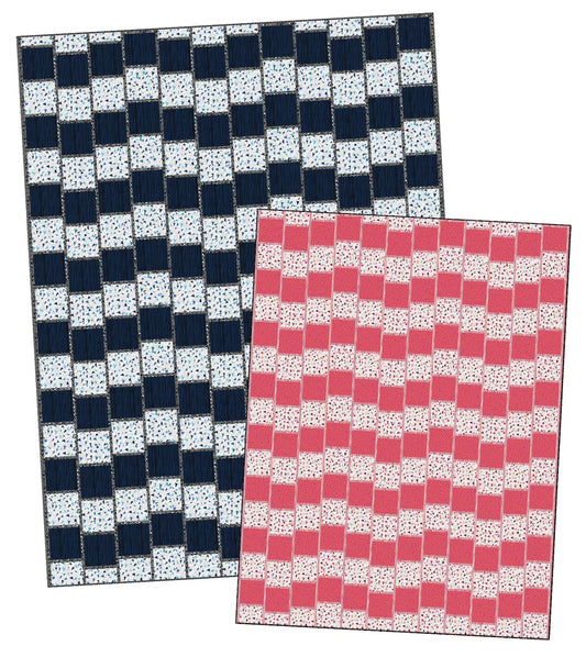 Christa Quilts - Optical Illusions Quilt Kit - RED - Store Made