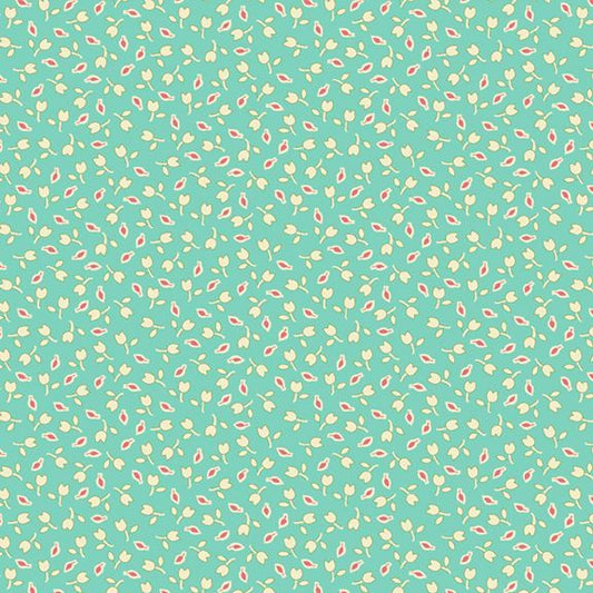Aunt Grace Goes Scrappy – Tulips – Aqua