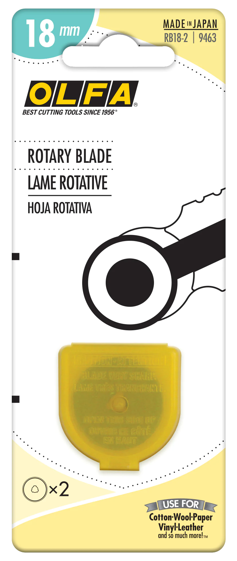 Rotary Blades - 18mm - 2 pack