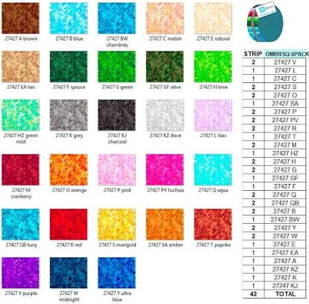 Ombre Squares - Strips