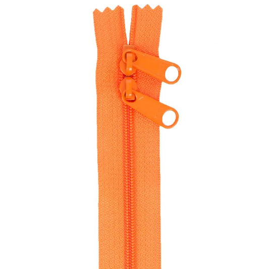 30" Handbag Zipper - Double Slide - Pumpkin