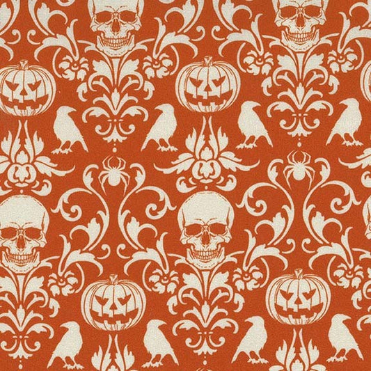 Boo-tiful - Spooky Damask - Orange