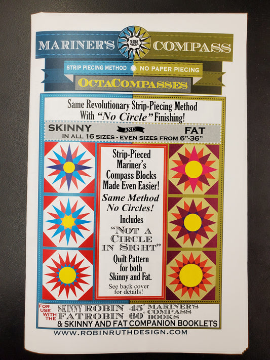 Robin 60 and 45 degree Mariner's Compass OctaCompasses QuiltPattern - Robin Ruth Design -