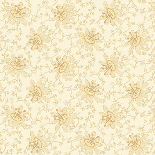 Linen Closet - Lacey Floral - White Wash