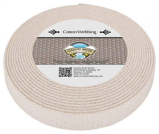 Cotton Webbing - Natural