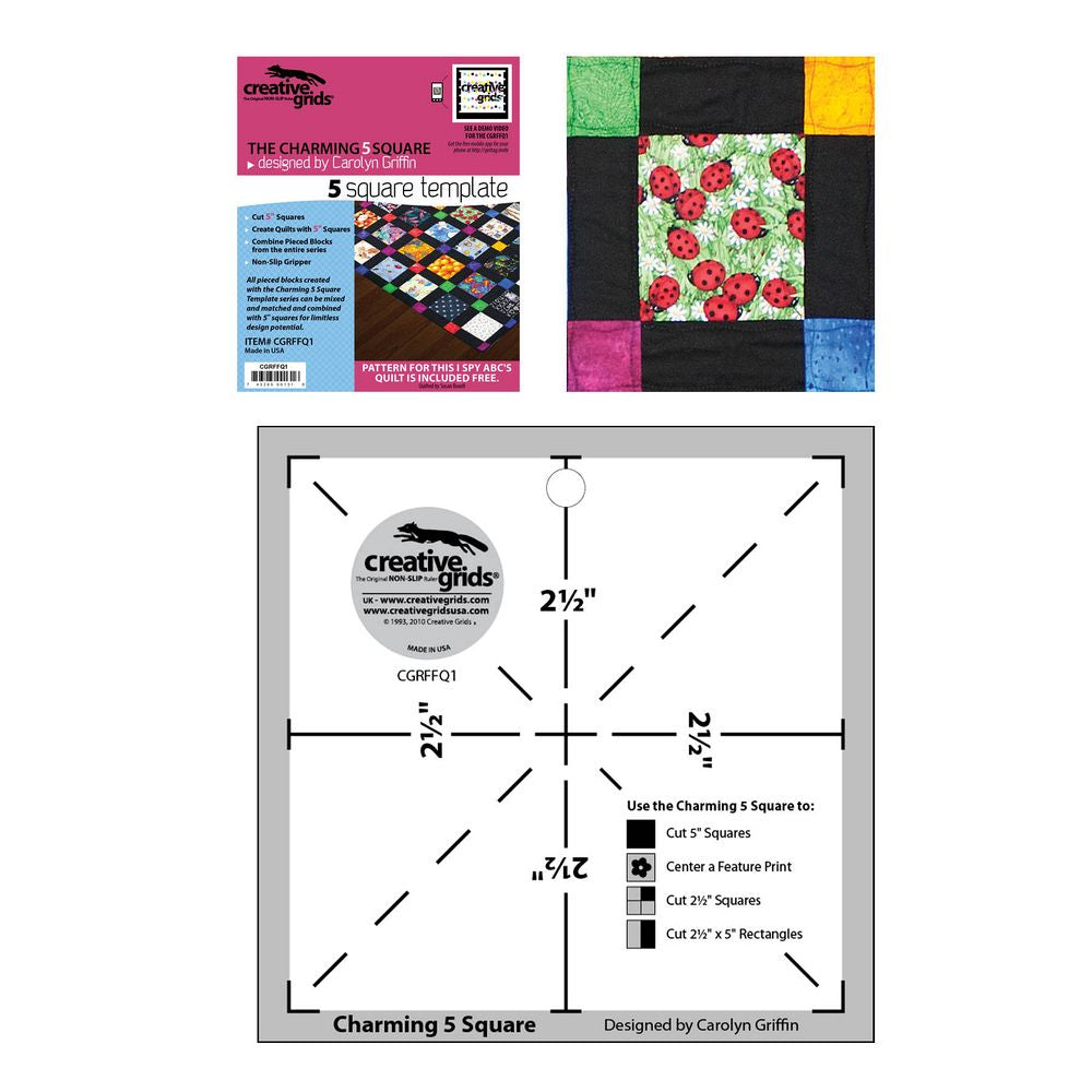 Charming 5 Square Template - CGRFFQ1