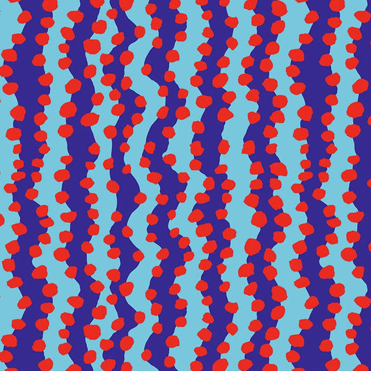 August 2022 - Bubble Stripe - Blue