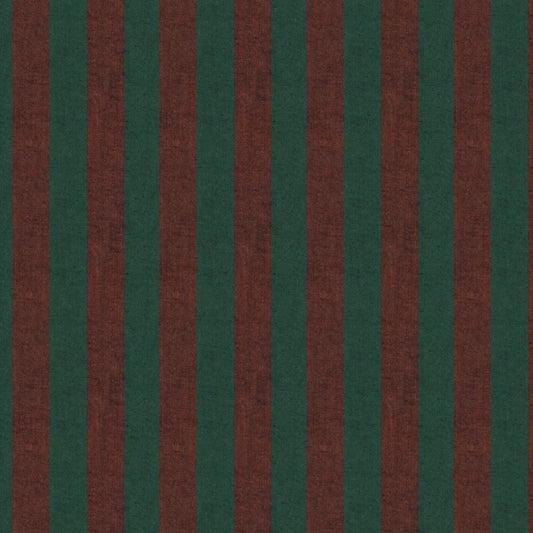 Shot Cotton - Wide Stripe - Russett